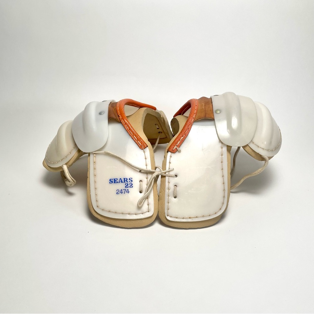 Vintage Sears Youth Football Shoulder Pads Leather Trim Model 2474 1950-1960’s
